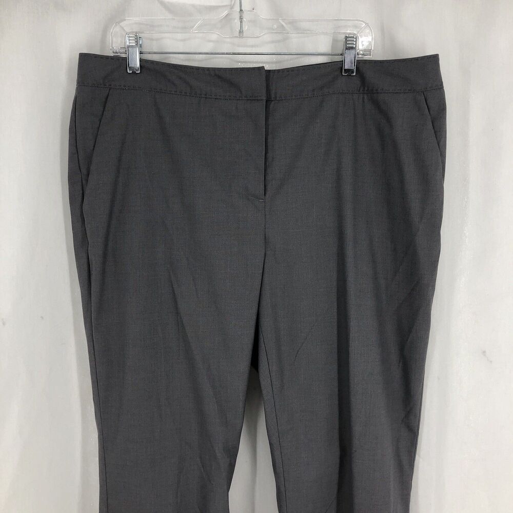 Halogen Taylor Fit Gray Career Work Casual Trouser Dress Pants 38x31